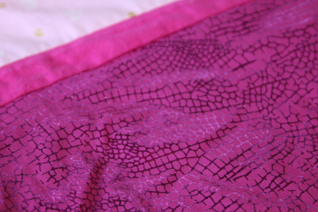 Pink and white unicorn pattern blanket