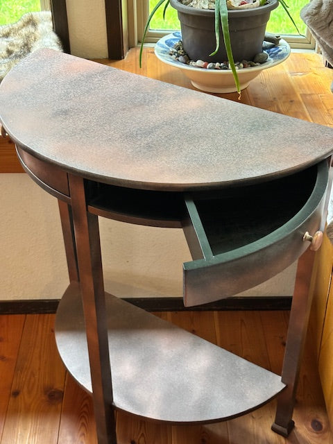 SOLD Refurbished side table with drawers