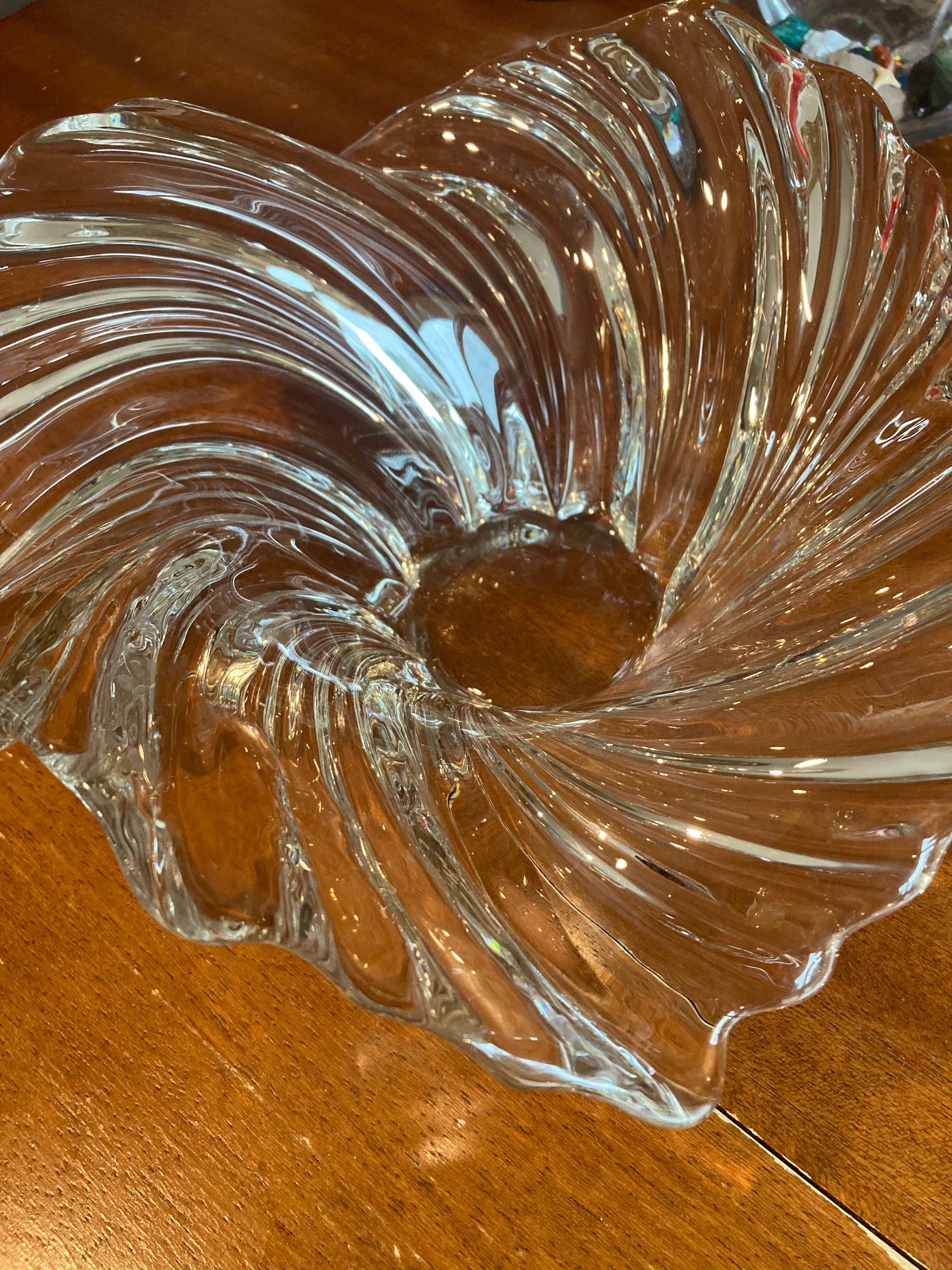 Vintage glass decor bowl
