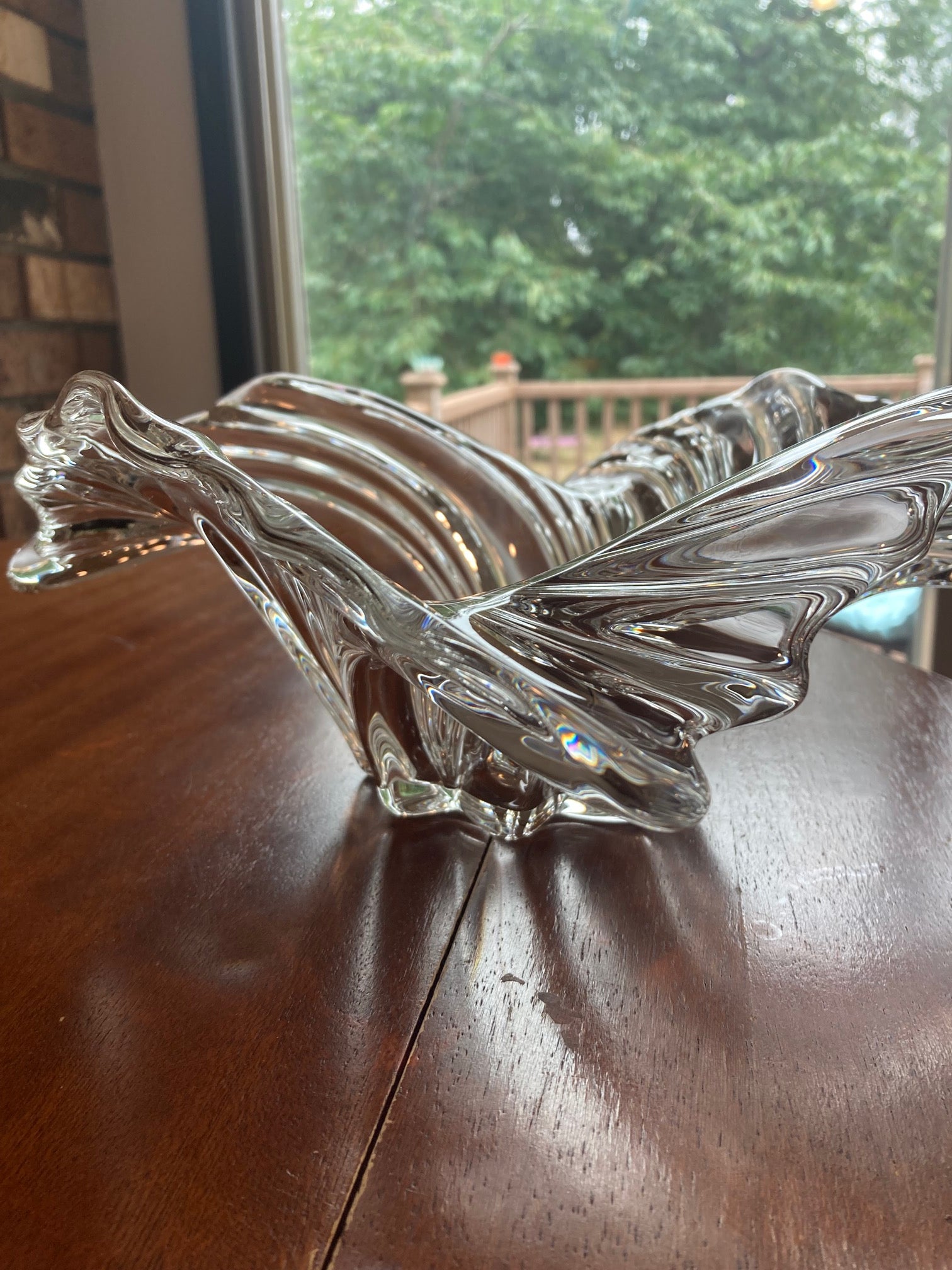 Vintage glass decor bowl