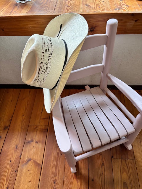 SOLD Wooden children's rocking chair