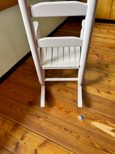 SOLD Wooden children's rocking chair